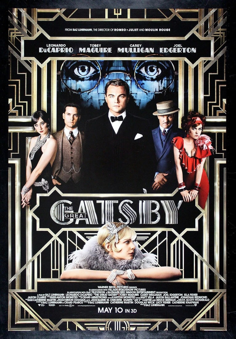 THE GREAT GATSBY ORIGINAL DS ONE SHEET MOVIE POSTER 2013 (1 of 1)
