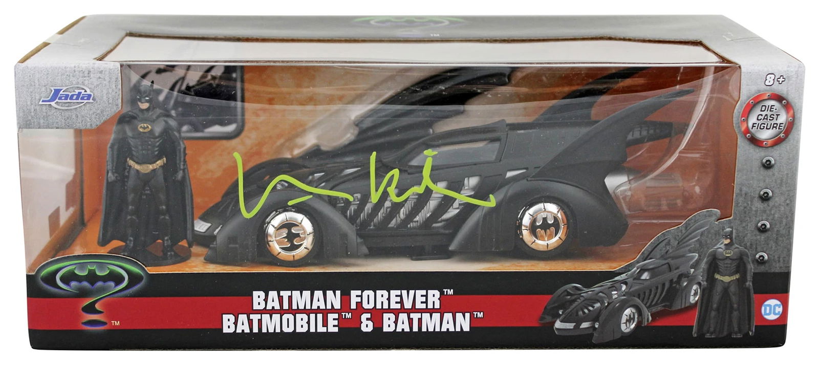 Val Kilmer Batman Forever Signed Batman & Batmobile 1:18 Scale Die Cast Car BAS (1 of 7)