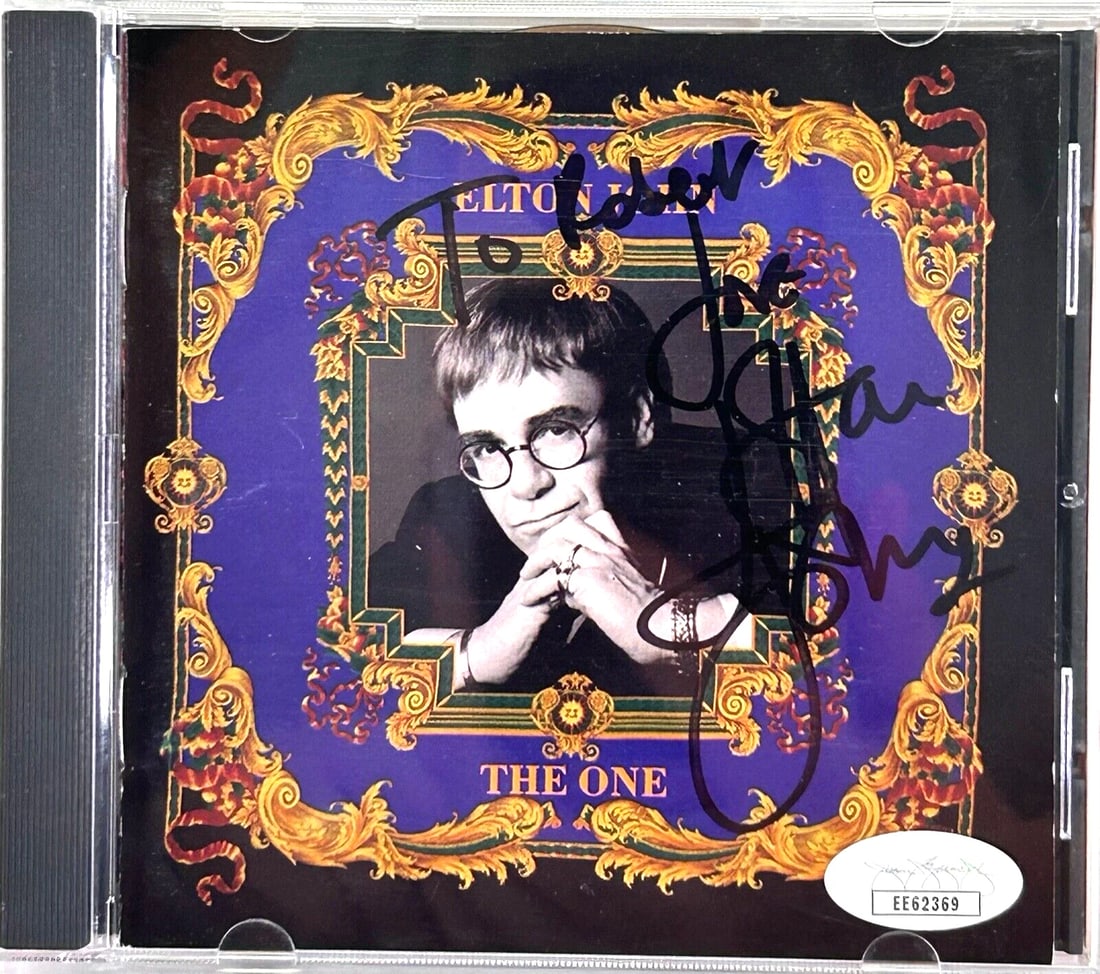 ELTON JOHN Signed Autograph CD "The One" JSA COA (1 of 3)