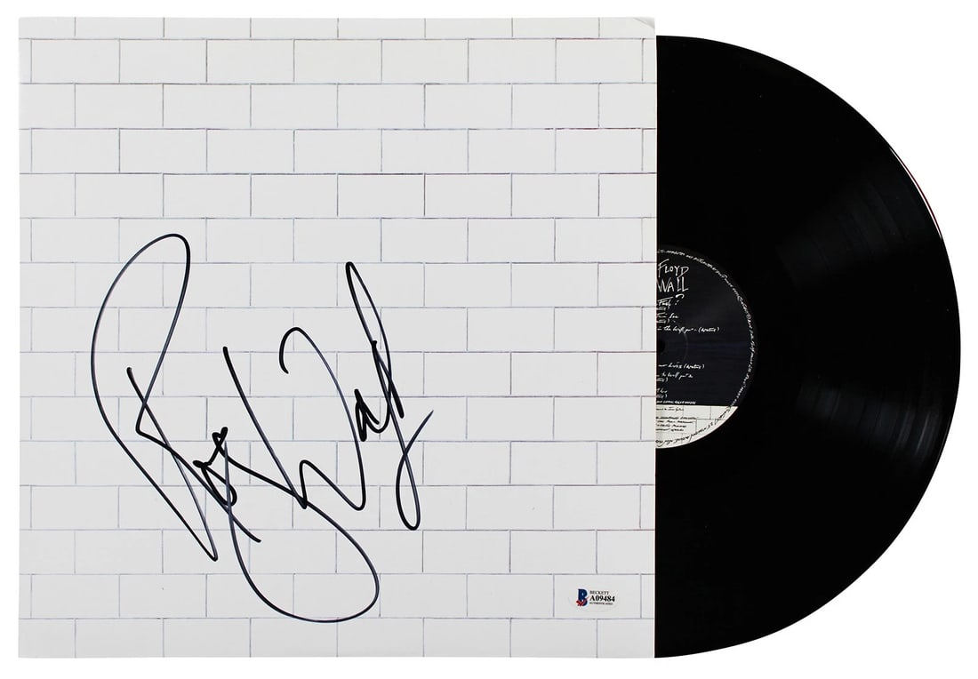 Roger Waters Pink Floyd Signed The Wall Album Cover W/ Vinyl BAS (1 of 6)