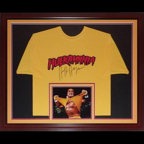 Hulk Hogan Signed Framed Yellow Shirt JSA Authenticated (1 of 1)