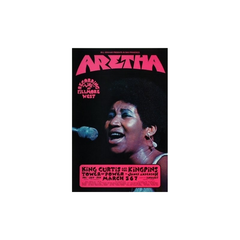 Aretha Franklin Fillmore West BG272 concert poster 14x21 (1 of 1)