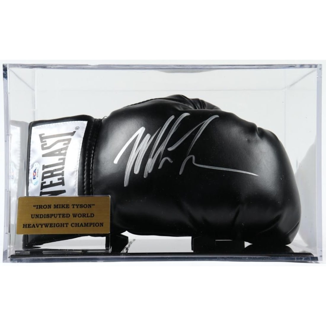 Mike Tyson Signed Everlast Boxing Glove With Display: Mike Tyson Signed Everlast Boxing Glove With Display JSA COA