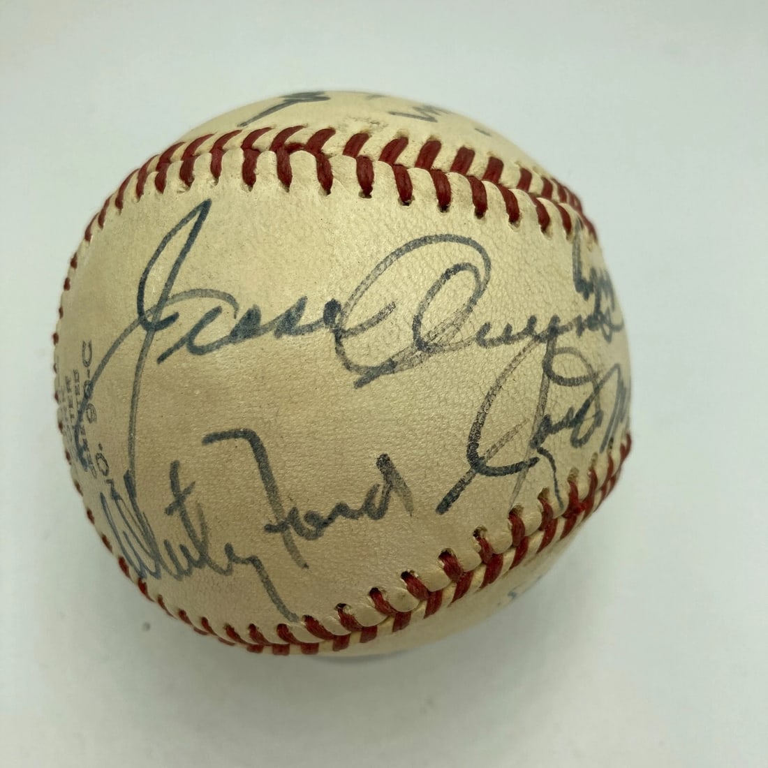 Rare Jesse Owens & Joe DiMaggio HOF Multi Signed Baseball JSA COA (1 of 11)