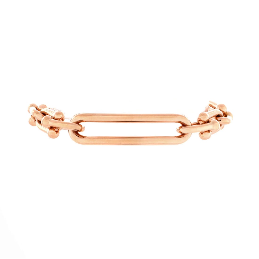 Tiffany & Co. Hardwear Elongated Link Bracelet 18K Rose Gold: Condition: Pre-owned - Good,Brand: Tiffany & Co.,Main Stone: Unknown,Metal: 18K Rose Gold,Metal Purity: 18K,Style: Bracelet,Type: Bracelet,Color: Rose Gold,Material: 18K Rose GoldCondition: Great. Min