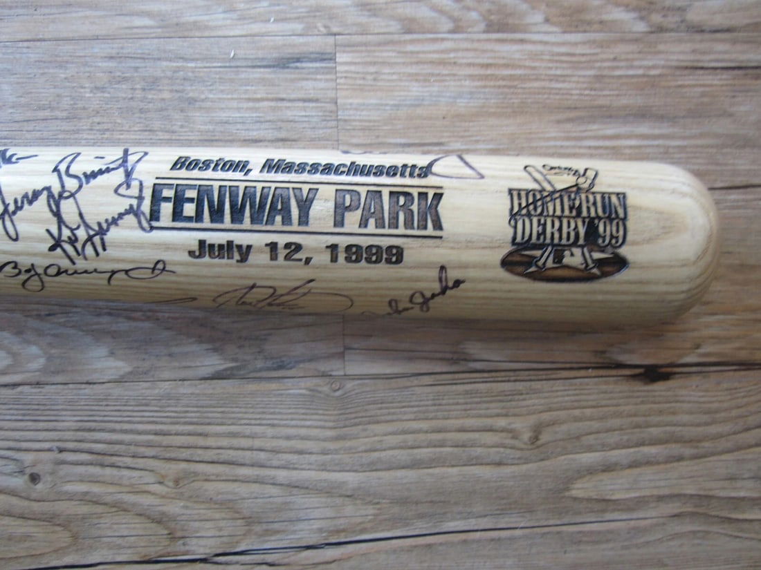 1999 Home Run Derby Autograph Signed Bat Ken Griffey Jr Mark Mcgwire Sammy Sosa (1 of 12)