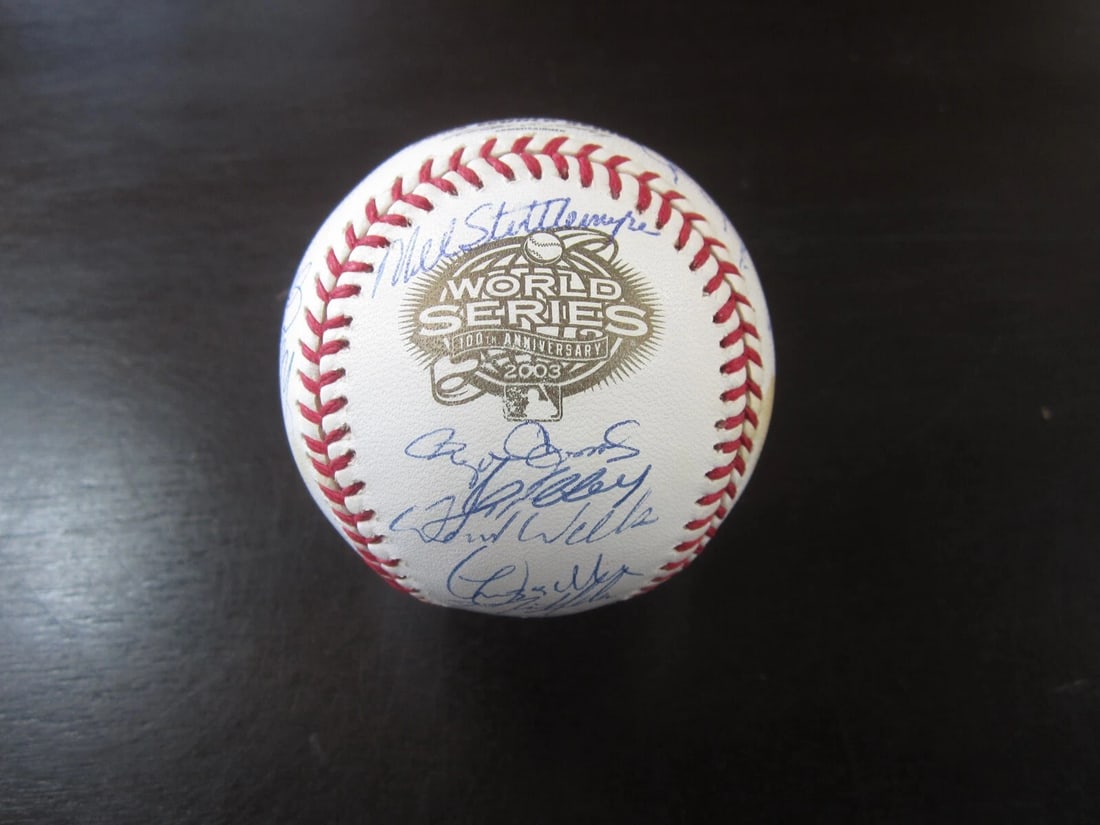 2003 NEW YORK Yankees Team Signed World Series Ball PSA Derek Jeter Joe Torre (1 of 11)