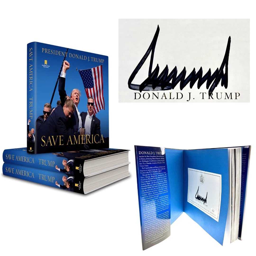 President Donald Trump Authentic Autographed "Save America" Book Signed JSA COA (1 of 7)