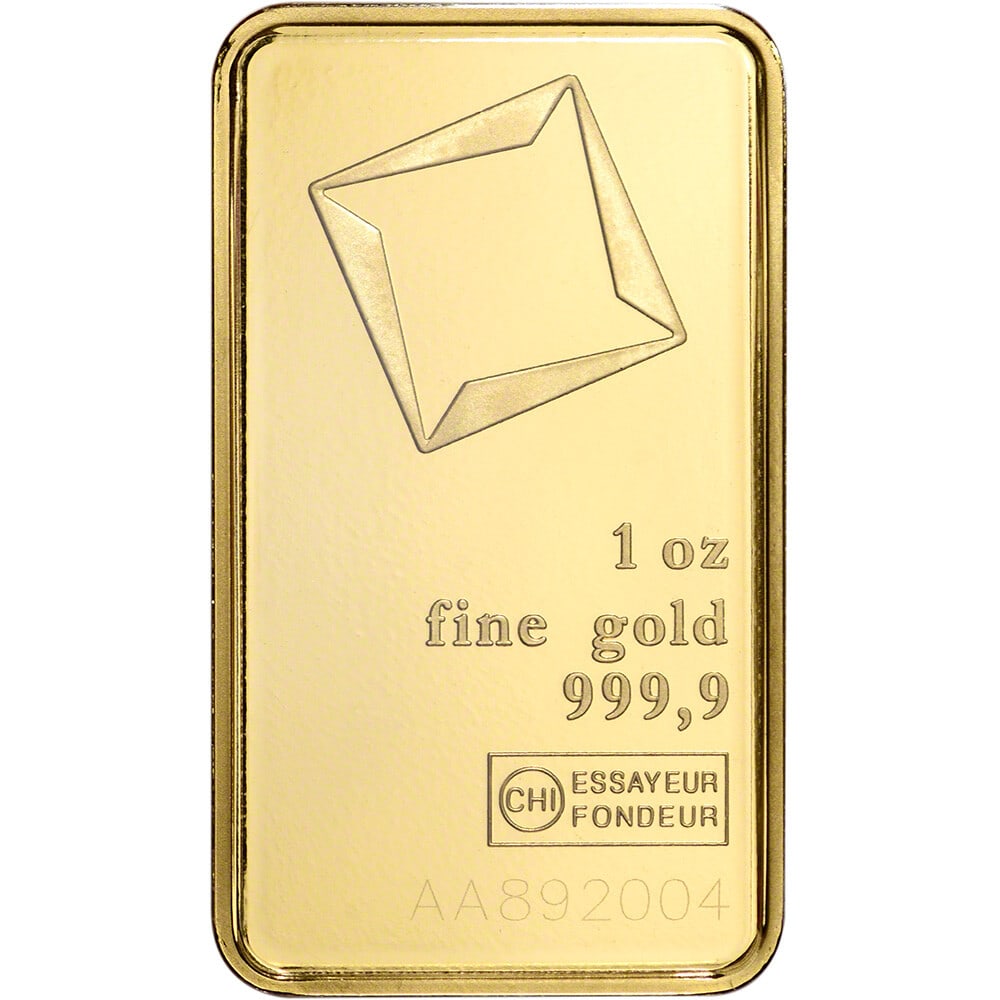 1 oz. Gold Bar - Valcambi Suisse - 999.9 Fine in Assay (1 of 2)