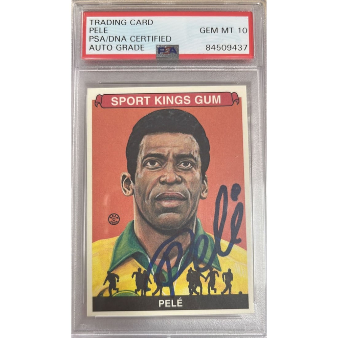 Pele Signed Sports King Gum PSA 10 AUTO (1 of 1)