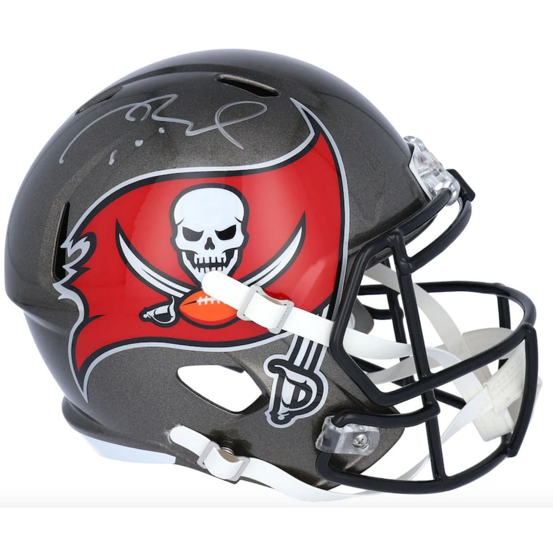 Tom Brady Tampa Bay Buccaneers Autographed Riddell Replica Helmet Fanatics Authenticated (Hologram (1 of 1)