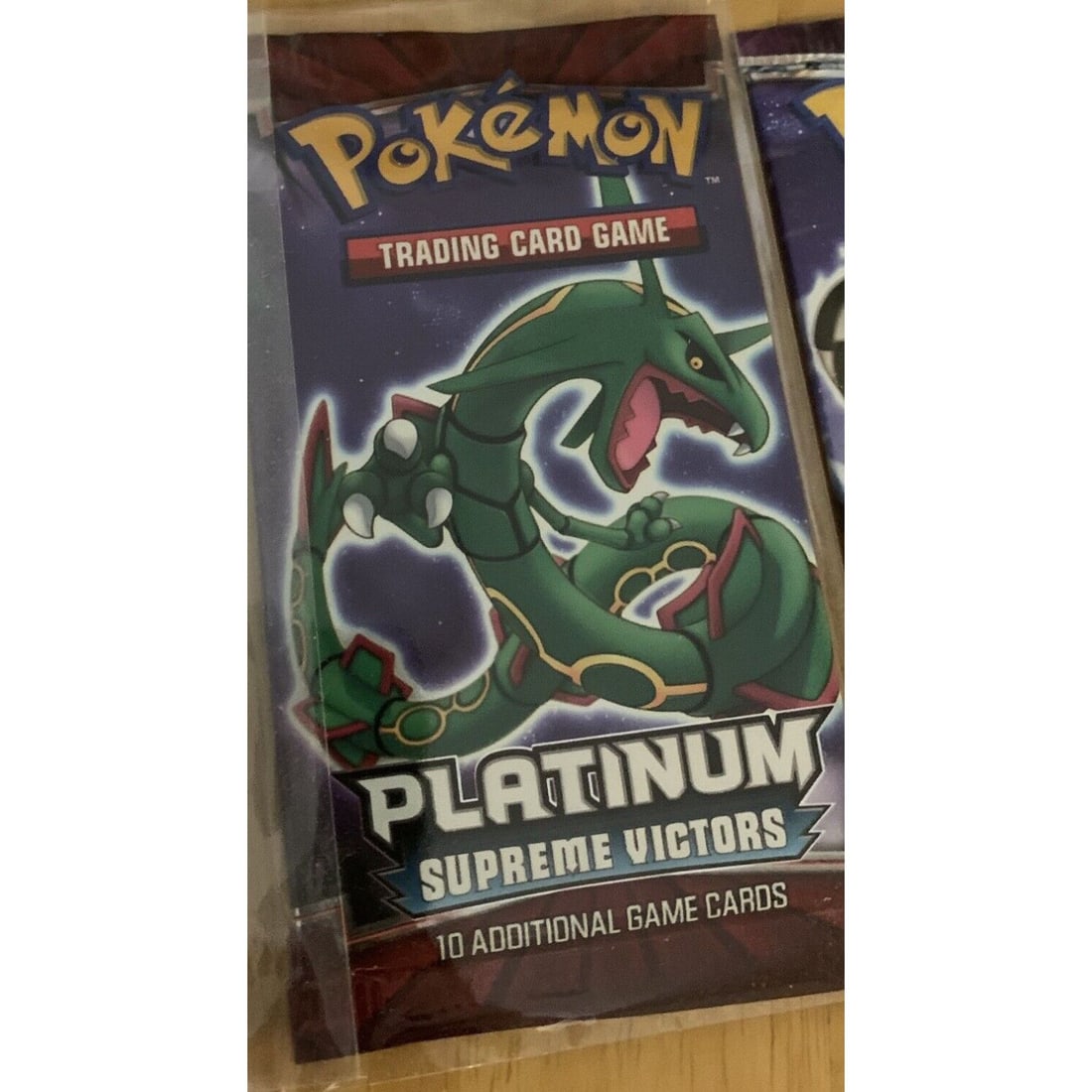 Pokemon Platinum Supreme Victors Booster Pack 2009 Sealed Rayquaza Art: Pokemon Platinum Supreme Victors Booster Pack 2009 Sealed Rayquaza Art