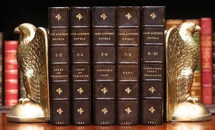 1892 The Novels of Jane Austen Illustrated Leather Bound by Zaehnsdorf Rare (1 of 14)