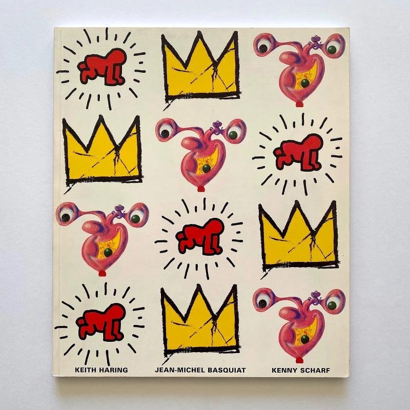 HARING BASQUIAT SCHARF " IN YOUR FACE " RARE 1997 1ST ED POP ART EXHIBITION BOOK: MEASURES 9 5/8" W X 11 3/8" H X 3/8" D, WITH 80 PAGES.. Country of Origin: Italy,Binding: Softcover, Wraps,Signed: No,Publisher: Leo Malca Fine Art,Modified Item: No,Subject: Art & Photography,Year Pr
