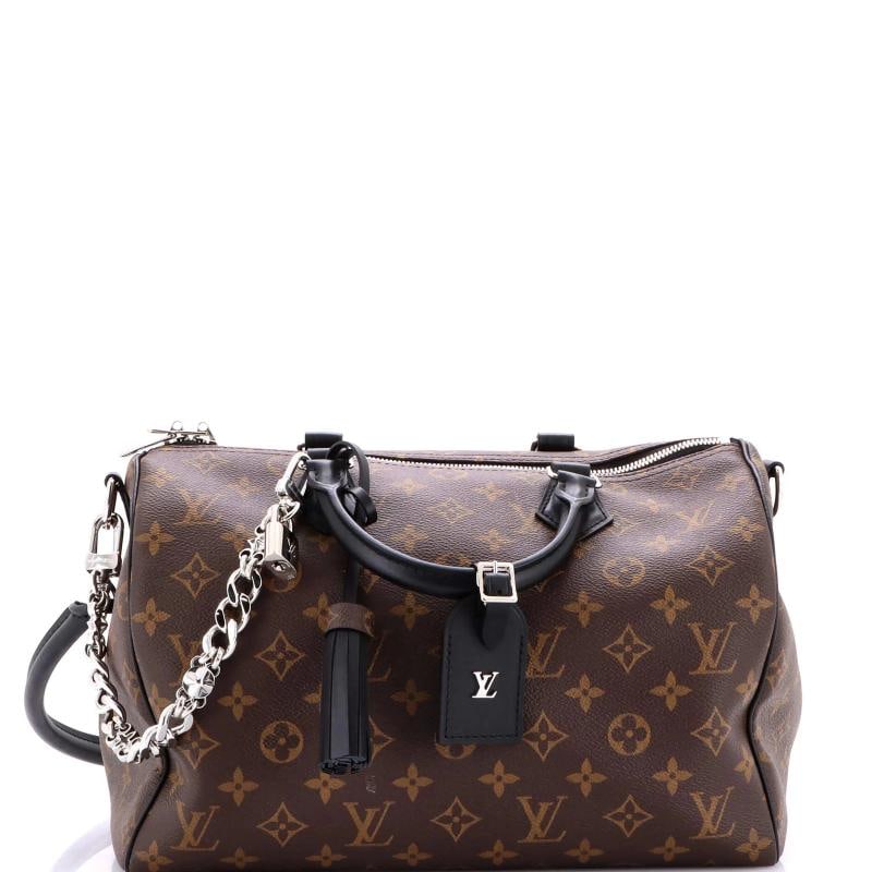 Louis Vuitton Dark Speedy Soft Bandouliere Bag Monogram Canvas 30: Condition: Pre-owned - Excellent,Brand: Louis Vuitton,Exterior Material: Canvas Coated,Style: Satchels,Exterior Color: Brown,Department: Women,Size: 30,Accessories: Chain Strap, Dust Bag, Tassel,