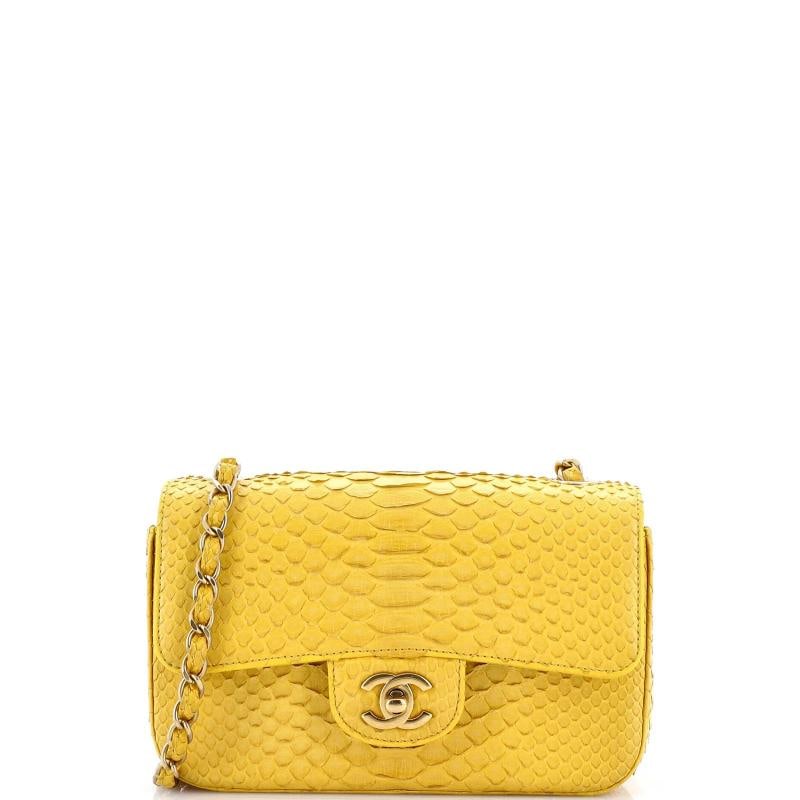 Chanel Classic Single Flap Bag Python Mini (1 of 8)