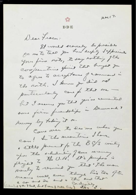 Dwight D. Eisenhower Signed 7x10.25 Handwritten Letter PSA/DNA #V07847 (1 of 11)