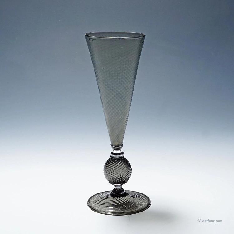 Vetro Soffiato Glass Vase, Venini Murano ca. 1950s (1 of 7)