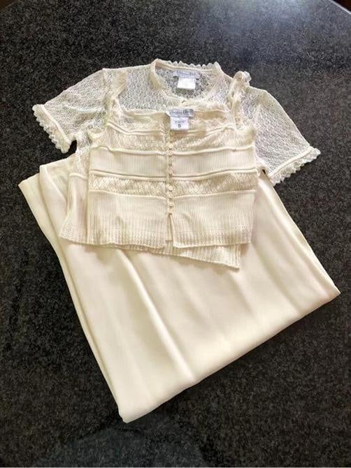 Christian Dior by John Galliano Cami & short sleeve cardigan Size 36 Unused (1 of 10)