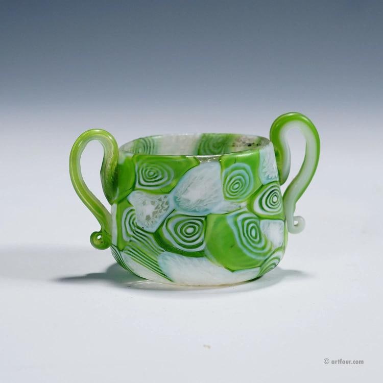 Set of Fife Antique Millefiori Vases by Fratelli Toso, Murano - 4