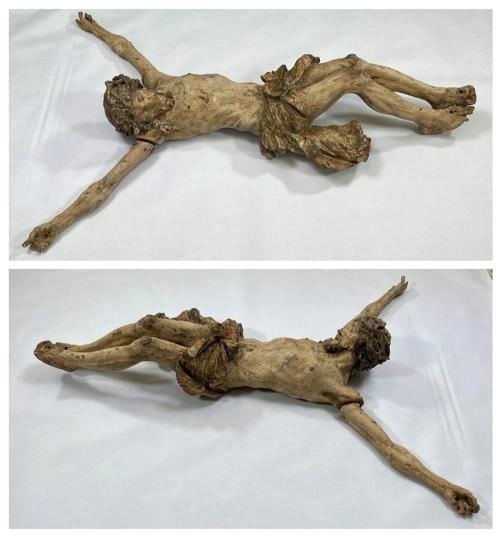 Antique 17thC Austrian Carved Wood Jesus Christ Altar Church Sculpture Statue (1 of 6)