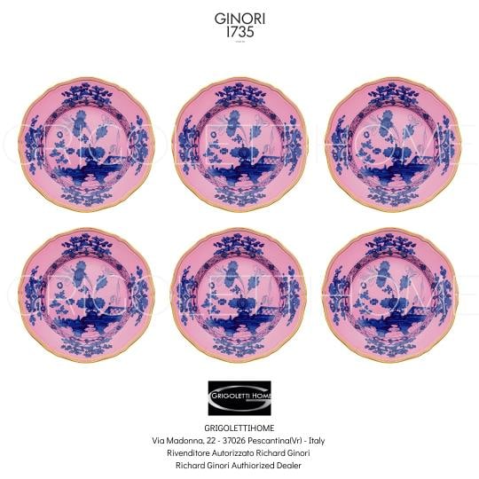 Richard Ginori Oriente Italiano Azalea Set 6 Dinner Plates 26.5 Cm - In 10.43: Condition: New: A brand-new, unused, unopened, undamaged item in its original packaging (where packaging is applicable). Packaging should be the same as what is found in a retail store, unless the ite