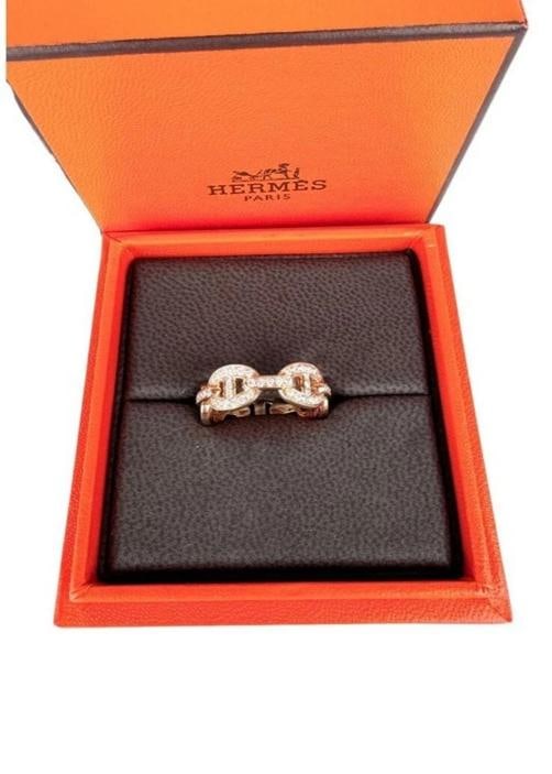 HERMES Chaine d'ancre Rose Gold Diamond One Of A Kind (1 of 2)