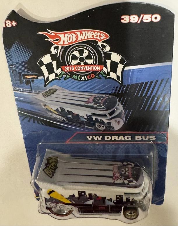 VW DRAG BUS Hot Wheels 2010 Mexico Convention 39/50 EXTREAMLY RARE Code-3 Car: Condition: New: A brand-new, unused, unopened, undamaged item (including handmade items). See the seller's listing for full details. ,Country of Origin: Mexico,Autographed: No,Vehicle Make: Volkswagen