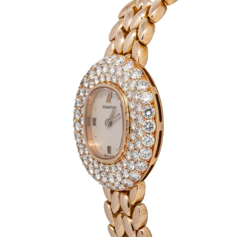 Audemars Piguet Vintage Off-White Dial Diamond Bezel Ladies Quartz 26mm - 3