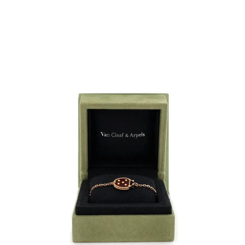 Van Cleef & Arpels Lucky Spring Ladybug Bracelet 18K Rose Gold with Carnelian - 2