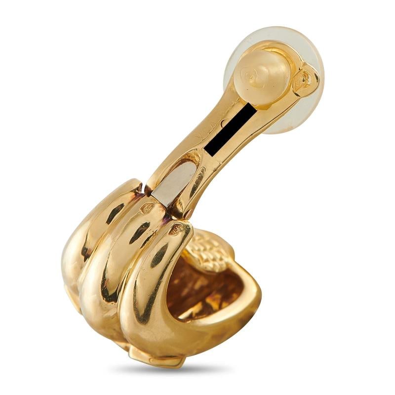 Van Cleef & Arpels Vintage 18K Yellow Gold 0.40ct Diamond Clip-On Earrings VC06 - 2