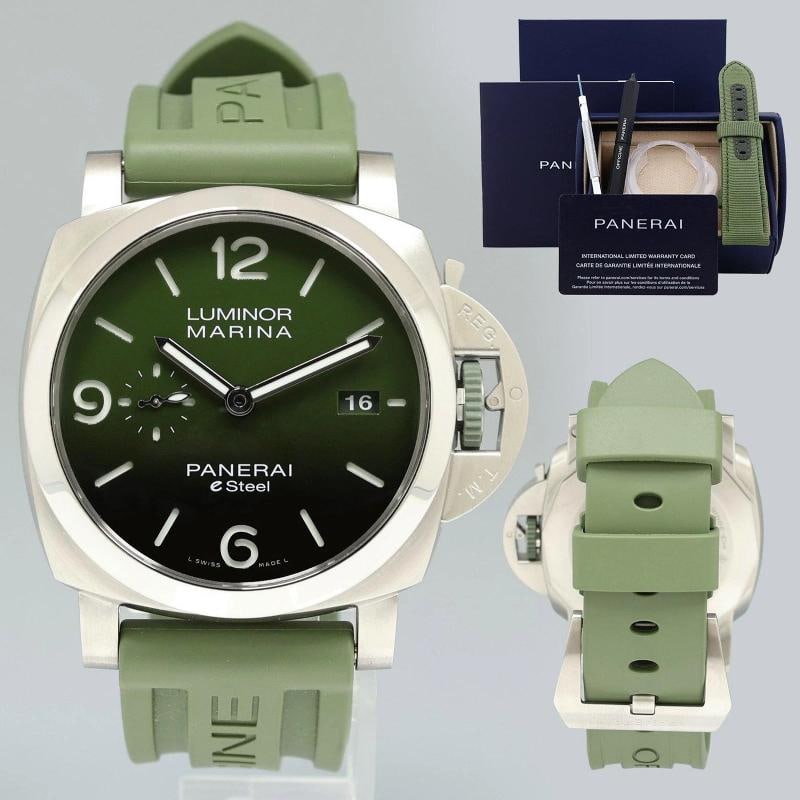 PAPERS MINT Panerai 44mm PAM01356 Luminor Marina Verde Smeraldo Watch Box (1 of 7)