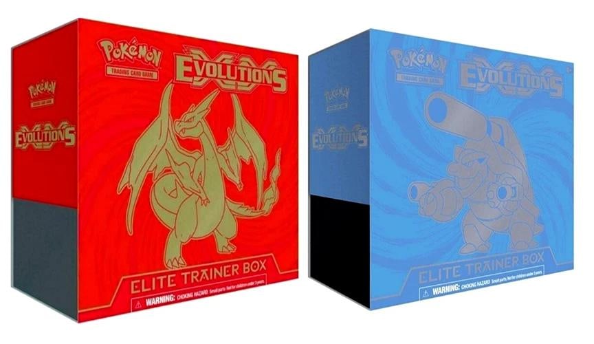 2 Pokemon TCG XY Evolutions Elite Trainer Box Lot Charizard & Blastoise Sealed (1 of 3)