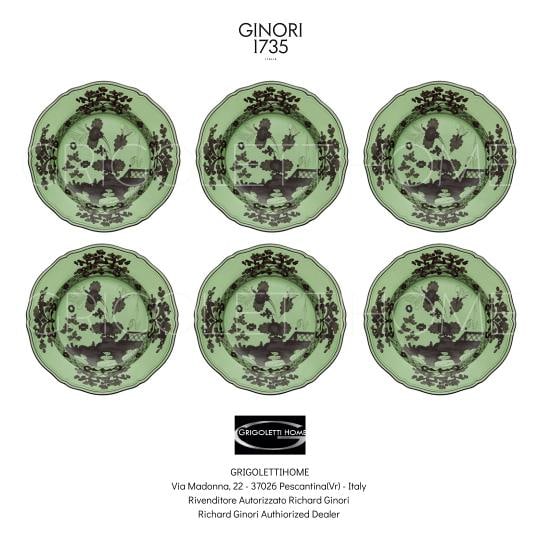 Richard Ginori Oriente Italiano Bario - Set 6 dinner plates cm 26,5 - inch 10.43: Condition: New: A brand-new, unused, unopened, undamaged item in its original packaging (where packaging is applicable). Packaging should be the same as what is found in a retail store, unless the