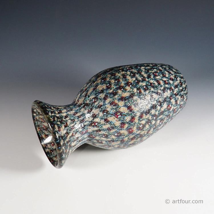 Vittorio Ferro Vase with Opaque Murrine Murano ca. 2000s - 6