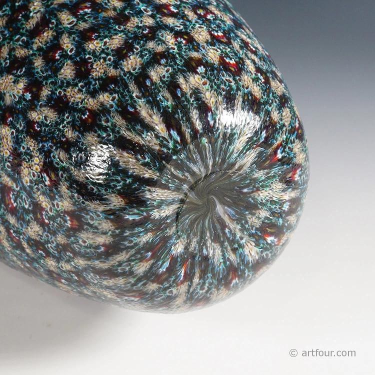 Vittorio Ferro Vase with Opaque Murrine Murano ca. 2000s - 7