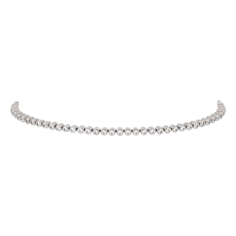 Tiffany & Co. Jazz Tennis Bracelet Platinum and Diamonds 1.25-1.49CT: Condition: Pre-owned - Good,Brand: Tiffany & Co.,Main Stone: Unknown,Metal: Platinum (Pt950),Metal Purity: Unknown,Style: Tennis,Type: Bracelet,Color: Silver,Material: Diamond, Platinum 