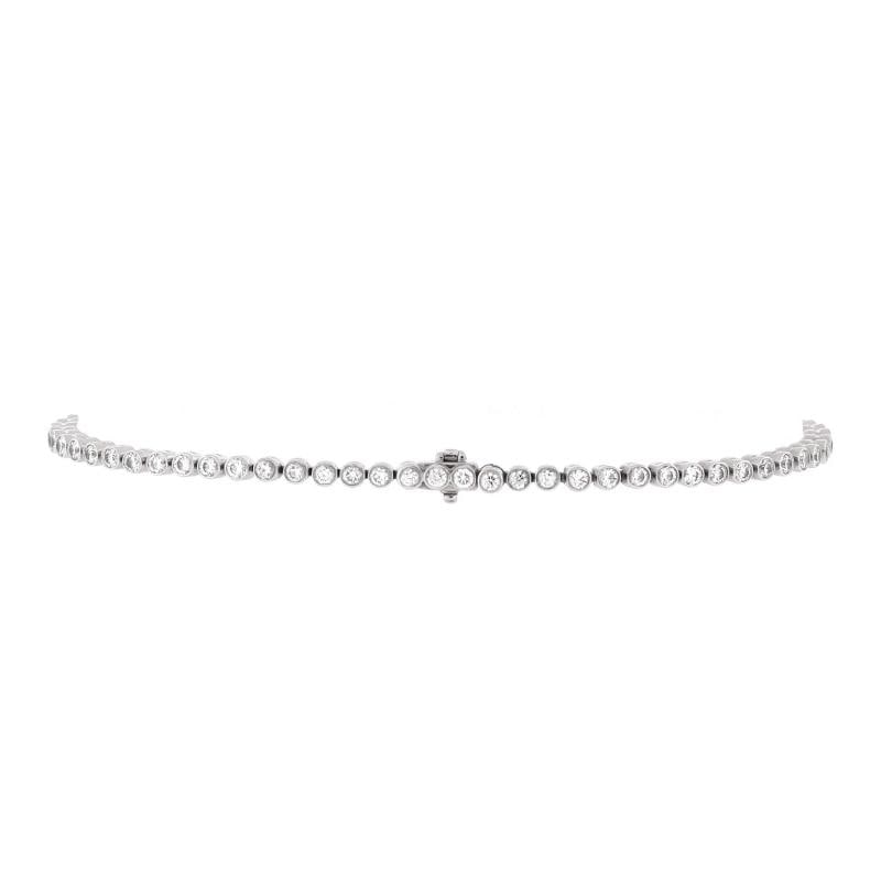 Tiffany & Co. Jazz Tennis Bracelet Platinum and Diamonds 1.25-1.49CT - 3