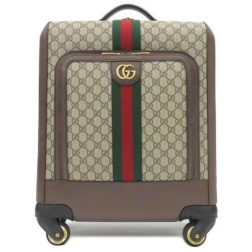 GUCCI Savoy Cabin Trolley Bag GG Supreme Canvas 15.3*16.9*8.2 inch (1 of 10)