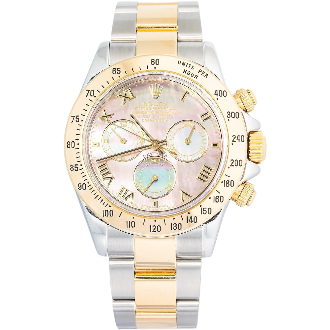 Rolex Cosmograph Daytona 116523 Tahitian MOP 18k Two Tone Auto Men's Watch 40mm (1 of 6)