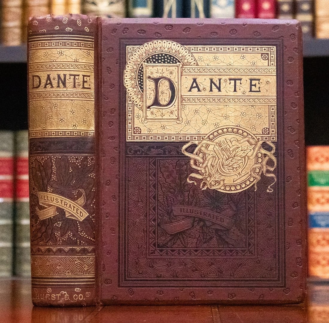 c1880 The Vision Hell Purgatory Paradise of Dante Illustrated Gustave Dore Fine: Binding: Fine Binding,Place of Publication: New York,Publisher: Hurst & Co.,Subject: Religion & Spirituality,Original/Facsimile: Original,Year Printed: 1880,Language: English,Illustrator: Gustave