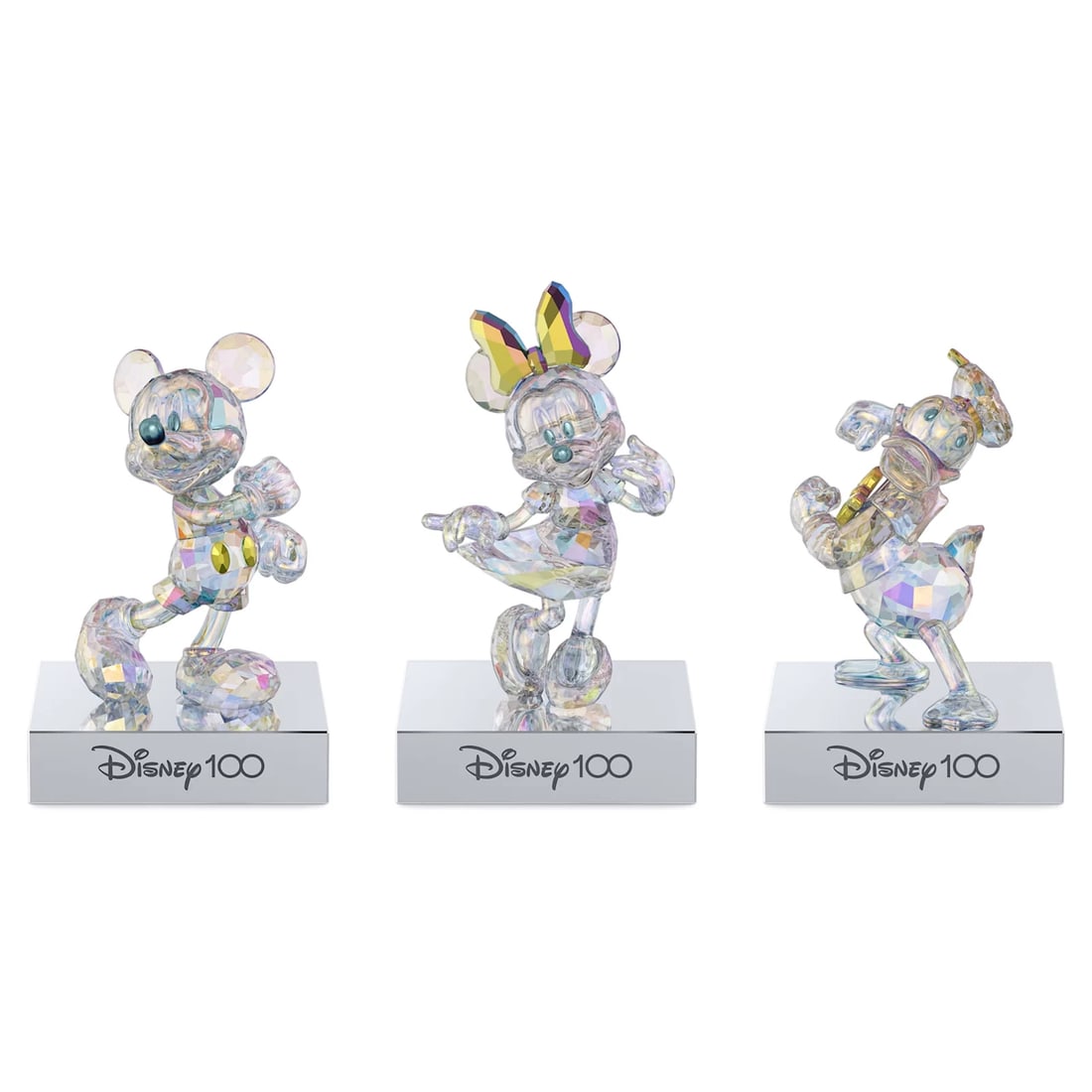 SWAROVSKI DISNEY 100 MICKEY, MINNIE, & DONALD SET #5658477 BRAND NIB (1 of 1)