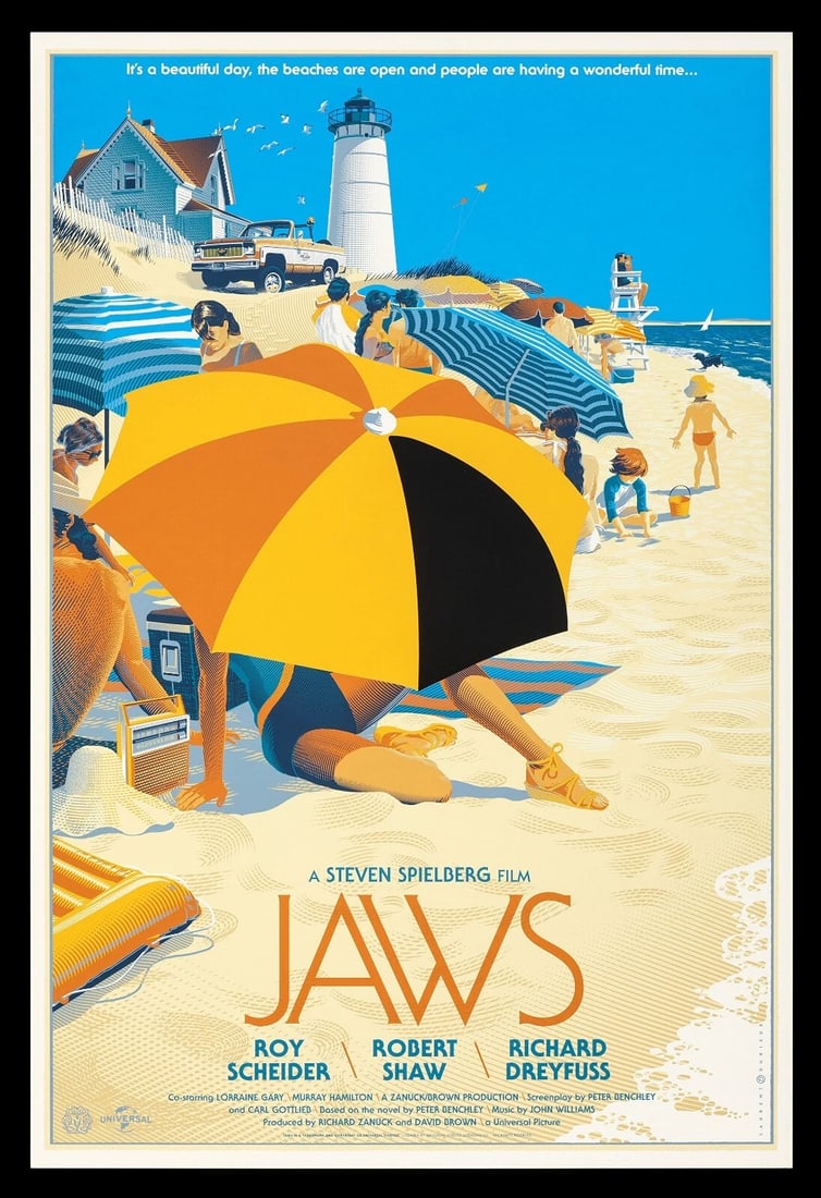 JAWS RARE ORIGINAL MONDO LIMITED EDITION MOVIE POSTER 2013 (1 of 2)
