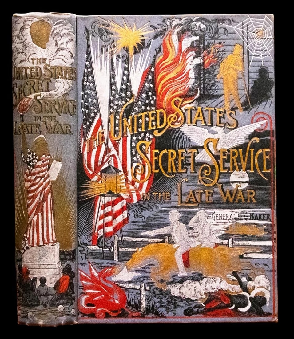 1890 U.S. Secret Service Civil War Lincoln Hunt John Wilkes Booth Color Plates: Binding: Fine Binding,Language: English,Special Attributes: Fine Binding, 136 Years Old, Rare, Great Condition, Color Plates,Author: General Lafayette C. Baker,Publisher: John E. Potter &