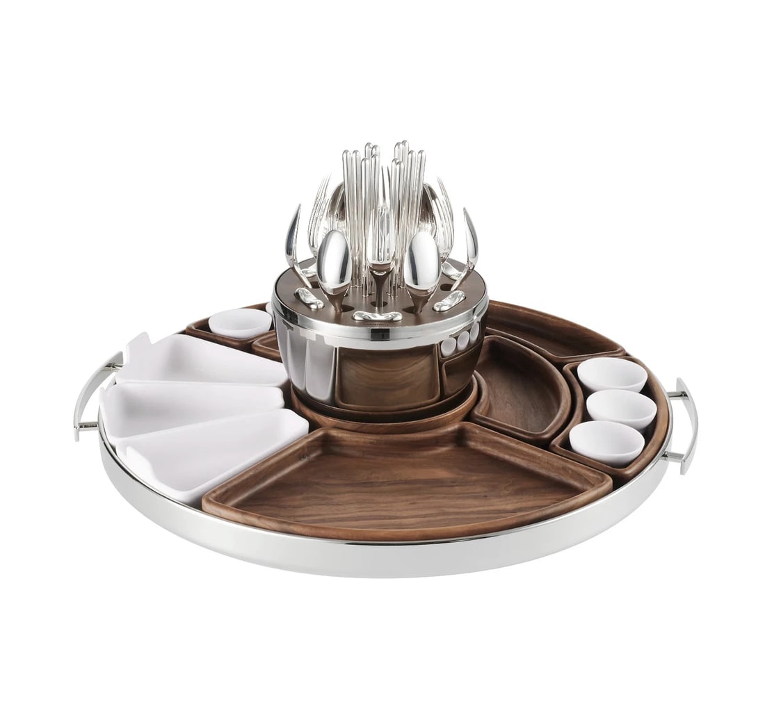 Christofle Luxury Product 24-Piece Silverware and Egg Cutlery Set with Tray (1 of 7)