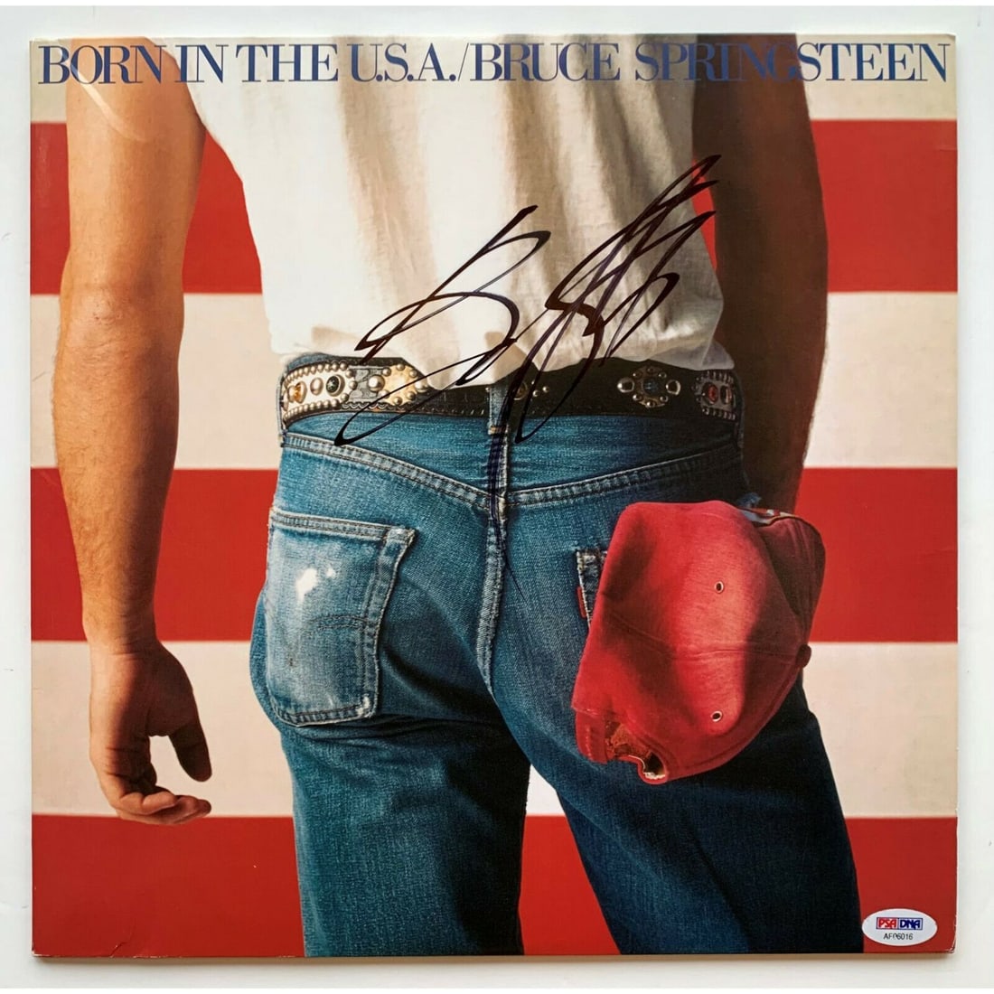 Bruce Springsteen Autographed Born Run vinyl record album PSA DNA coa (1 of 1)