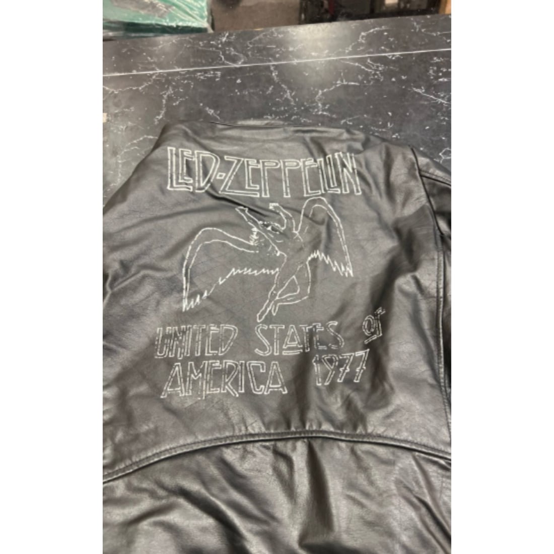 1977 Led Zeppelin Tour America Leather Jacket SIZE M (1 of 5)