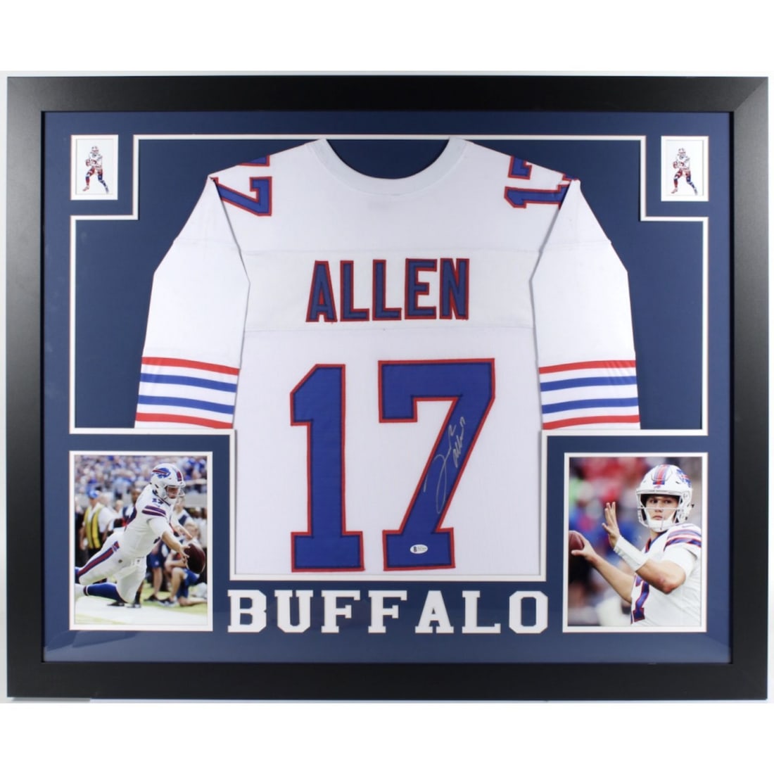 Josh Allen Signed 35x43 Custom Framed Jersey (Beckett COA) (1 of 1)
