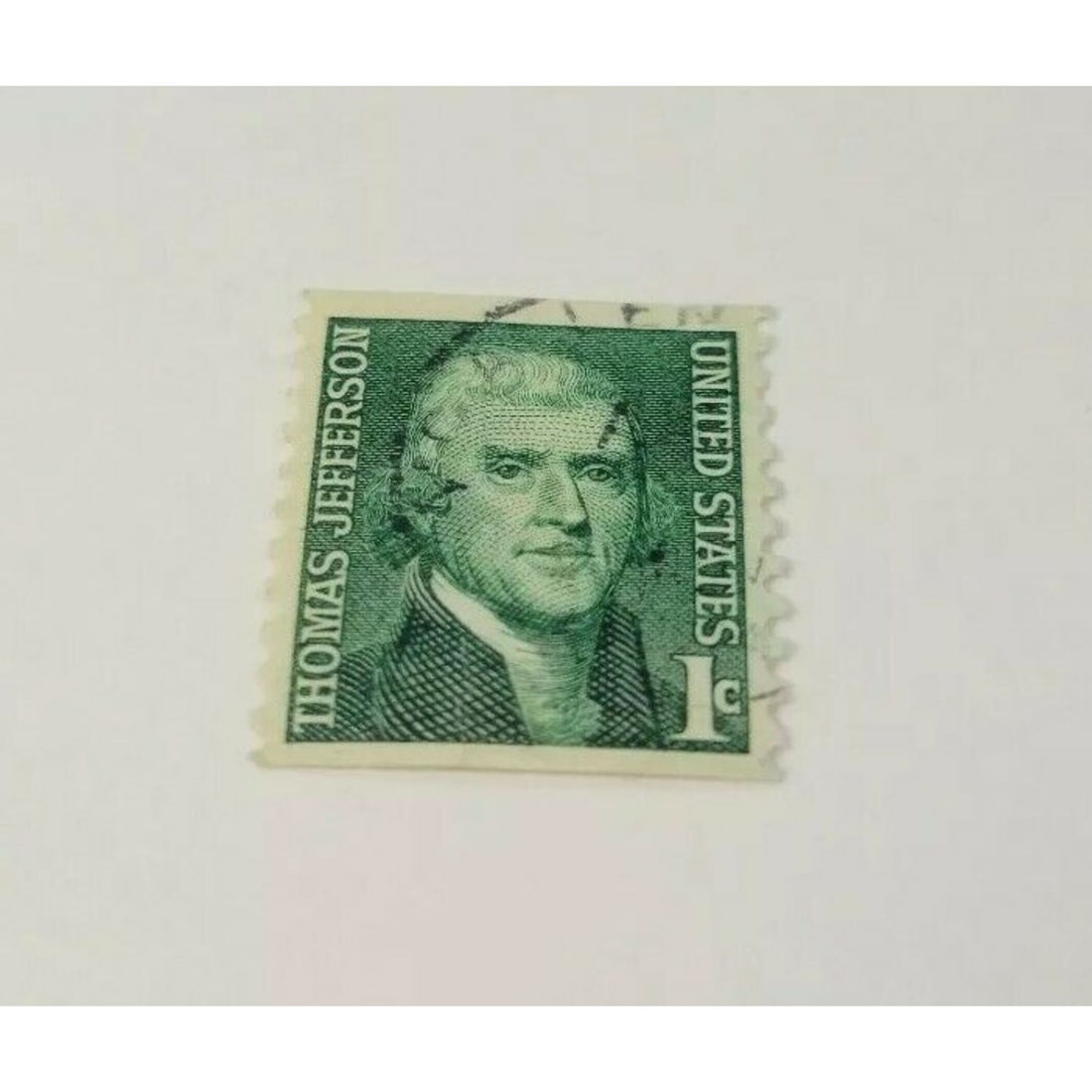 RARE Thomas Jefferson 1 cent Antique Postage Stamp Green: RARE Thomas Jefferson 1 cent Antique Postage Stamp Green