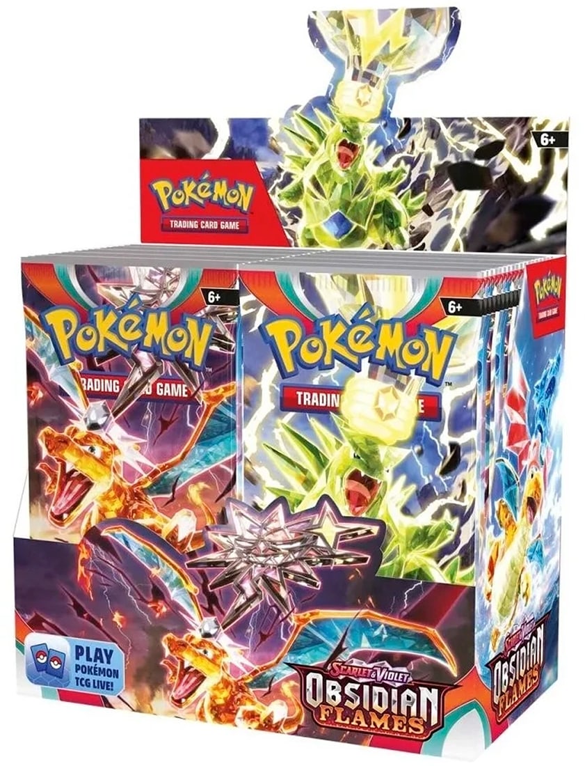 Pokemon TCG: ?Scarlet & Violet Obsidian Flames Factory Sealed Booster Box: Condition: New/Factory Sealed: A brand-new, unused, unopened, undamaged item (including handmade items). See the seller's listing for full details. ,Grams: 725,Sealed: true,Set: Scarlet & Violet: